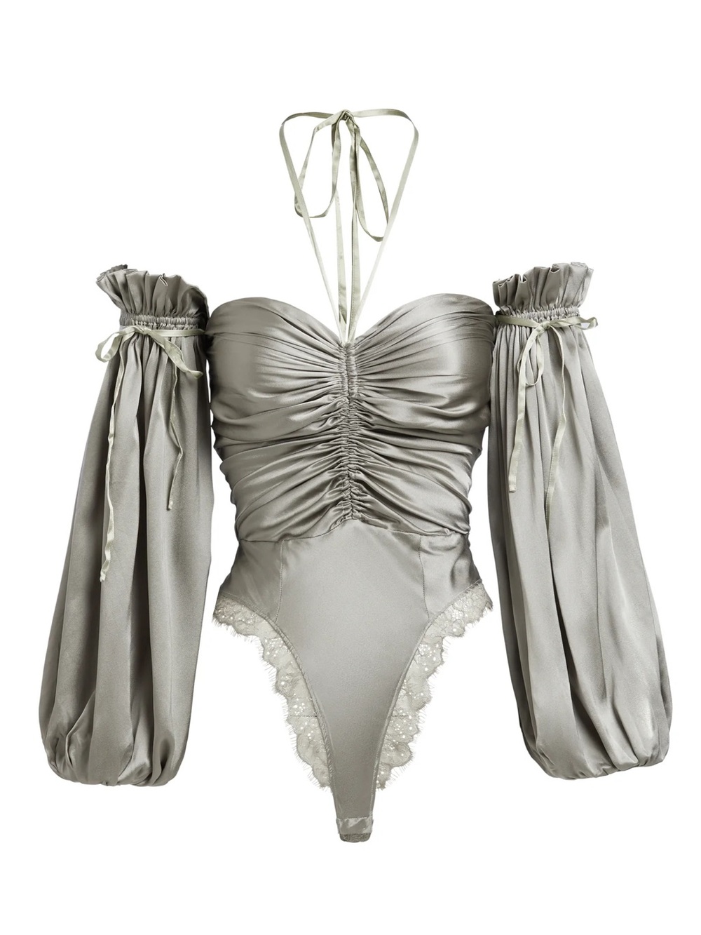 sleeping with Jacques silk Brontë bodysuit